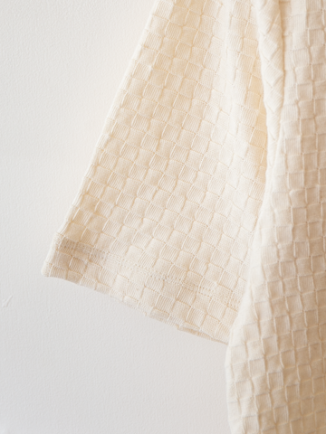 THE HINOKI Cotton Checker Half Sleeve T
