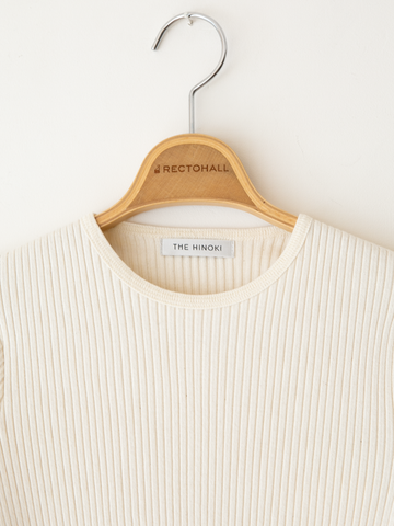 THE HINOKI Cotton Wool Rib L/S T-Shirt