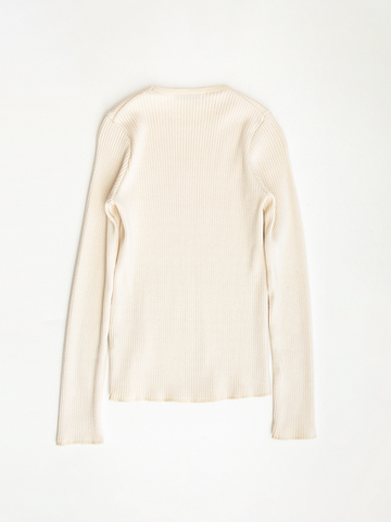 THE HINOKI Cotton Wool Rib L/S T-Shirt