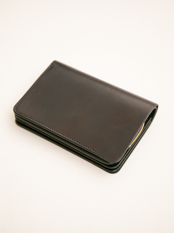 極美品 forme short wallet cordovan black forme Short Wallet (Cordovan×DOUBLE Black) – RECTOHALL
