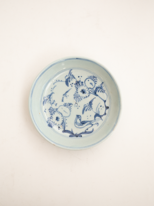 Plate (19c末) - 中国清花鳥文小皿②
