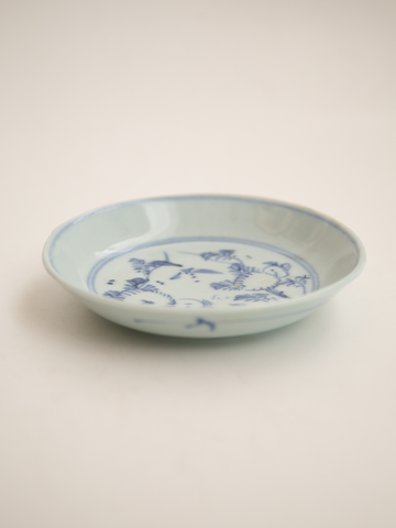 Plate (19c末) - 中国清花鳥文小皿①