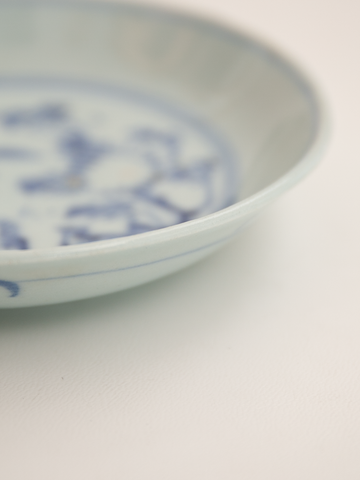 Plate (19c末) - 中国清花鳥文小皿①