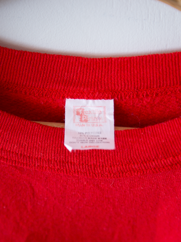MÍCATA  Textile Print Crew Neck Sweatshirt
