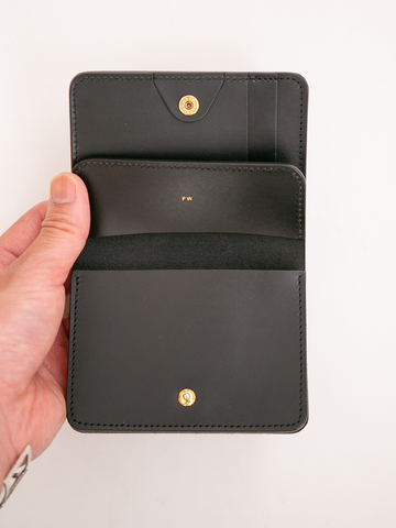 最終価格 forme フォルメILCEA Post Wallet ブラック forme post wallet ILCEA black