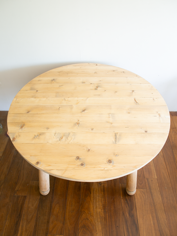 Round pine table / ラウンドパインテーブル