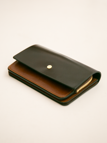 forme Hand Wallet Combi (Cordovan Black×DOUBLE) – RECTOHALL