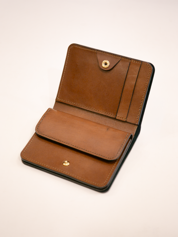 forme Post Wallet (Cordovan Black×DOUBLE Brown) – RECTOHALL