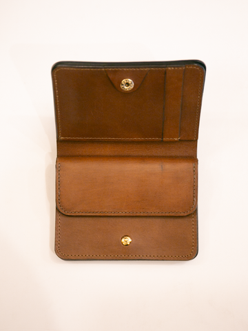 forme Post Wallet (Cordovan Black×DOUBLE Brown) – RECTOHALL