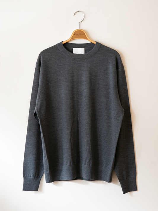 PERSONAL MATTERS Merino Wool Crew Neck Sweater