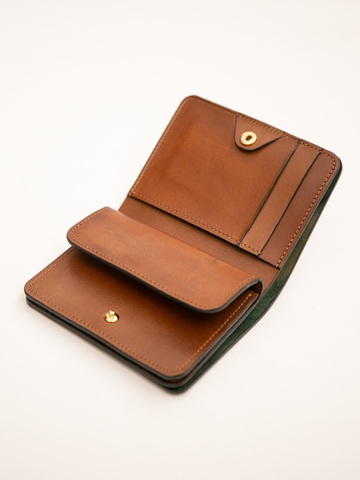 forme Post Wallet (Cordovan Black×DOUBLE Brown)