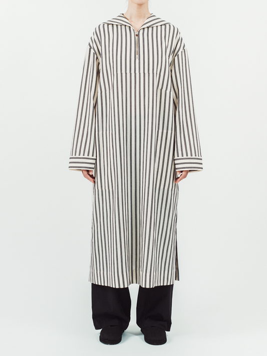 THE HINOKI Cotton Salor Collar Dress