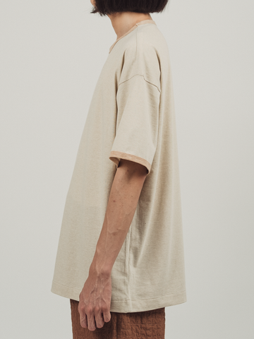 THE HINOKI Wild Cotton Half Sleeve Ringer T