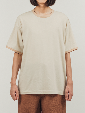 THE HINOKI Wild Cotton Half Sleeve Ringer T
