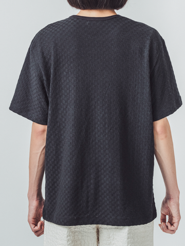 THE HINOKI Cotton Checker Half Sleeve T