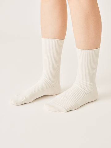 THE HINOKI GIZA Cotton Rib Socks