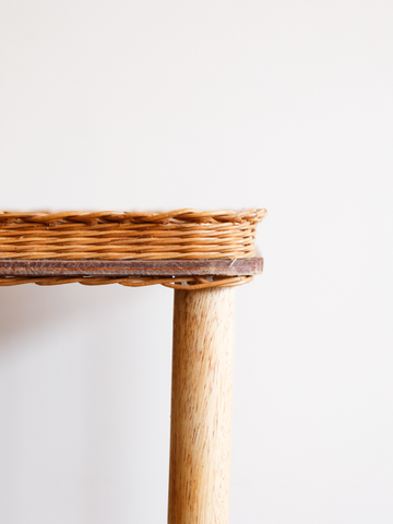 Rattan Side Table  (France 1960`s)