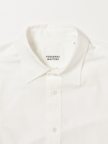 PERSONAL MATTERS Organic Cotton Broad Shirt