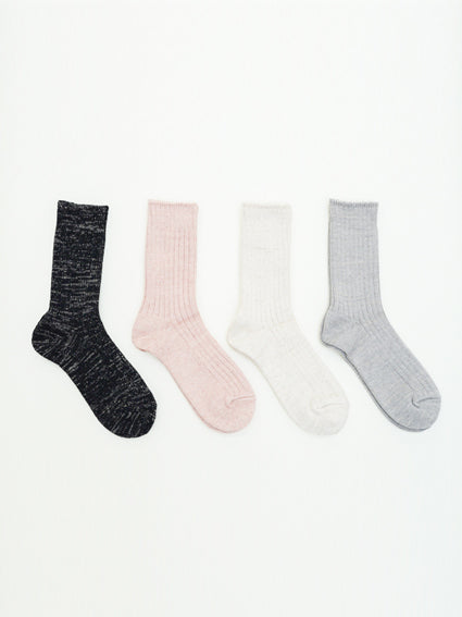 Cotton Linen Low Gauge Socks